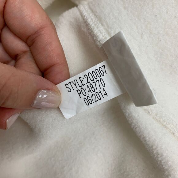 Vineyard Vines Westerly Fleece Vest Womens Medium Beige Zip Up Sleeveless Jacket - Picture 10 of 12